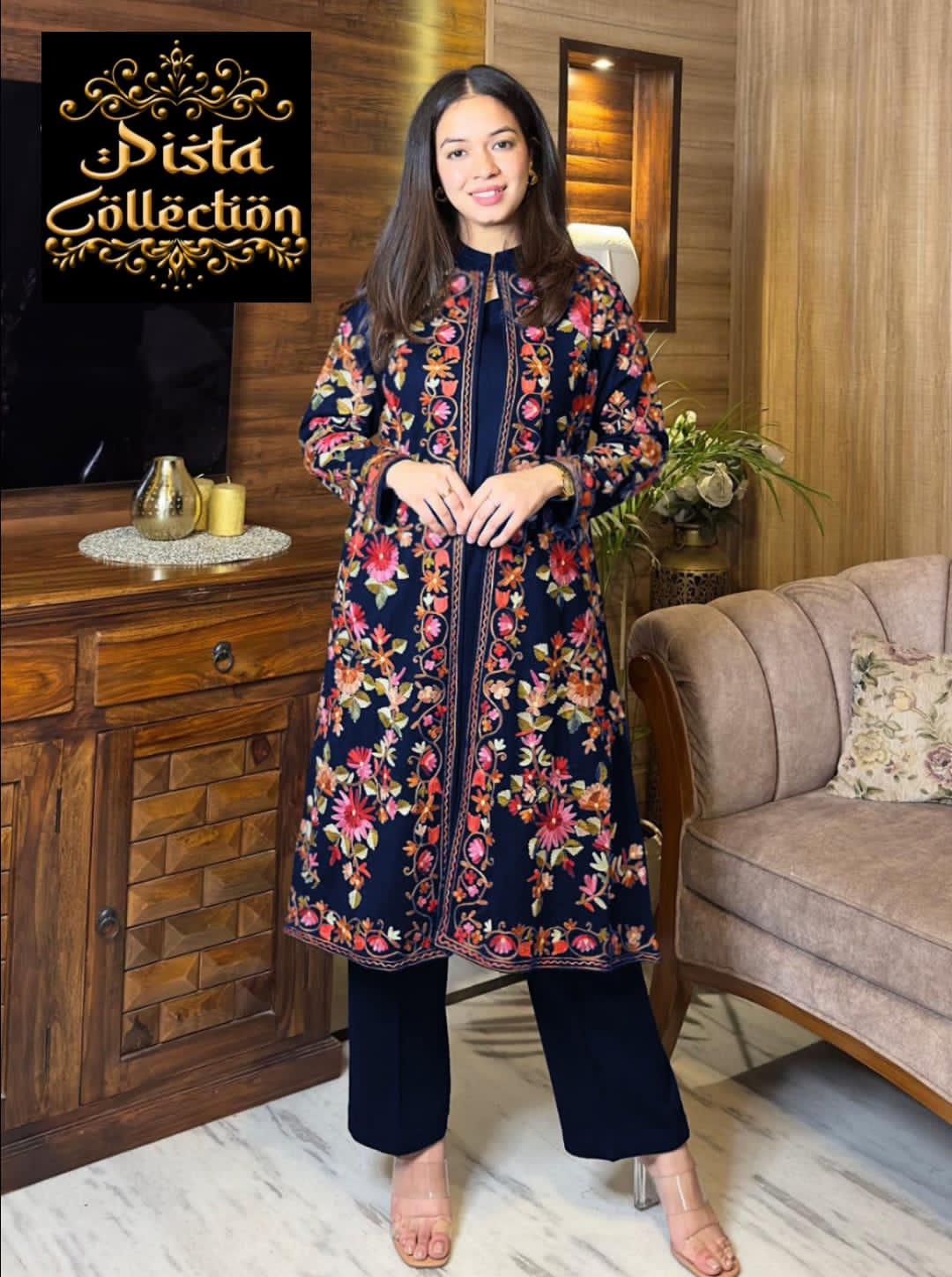 3Pc Full Heavy Embroidered Gown, Inner & Dupatta for Women - Fashion luxe
