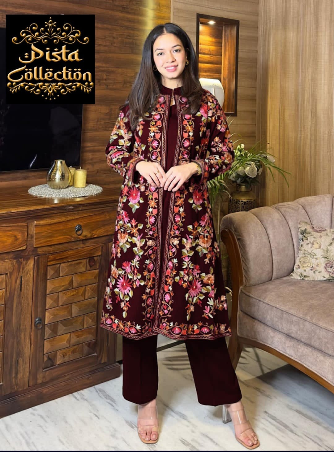 3Pc Full Heavy Embroidered Gown, Inner & Dupatta for Women - Fashion luxe