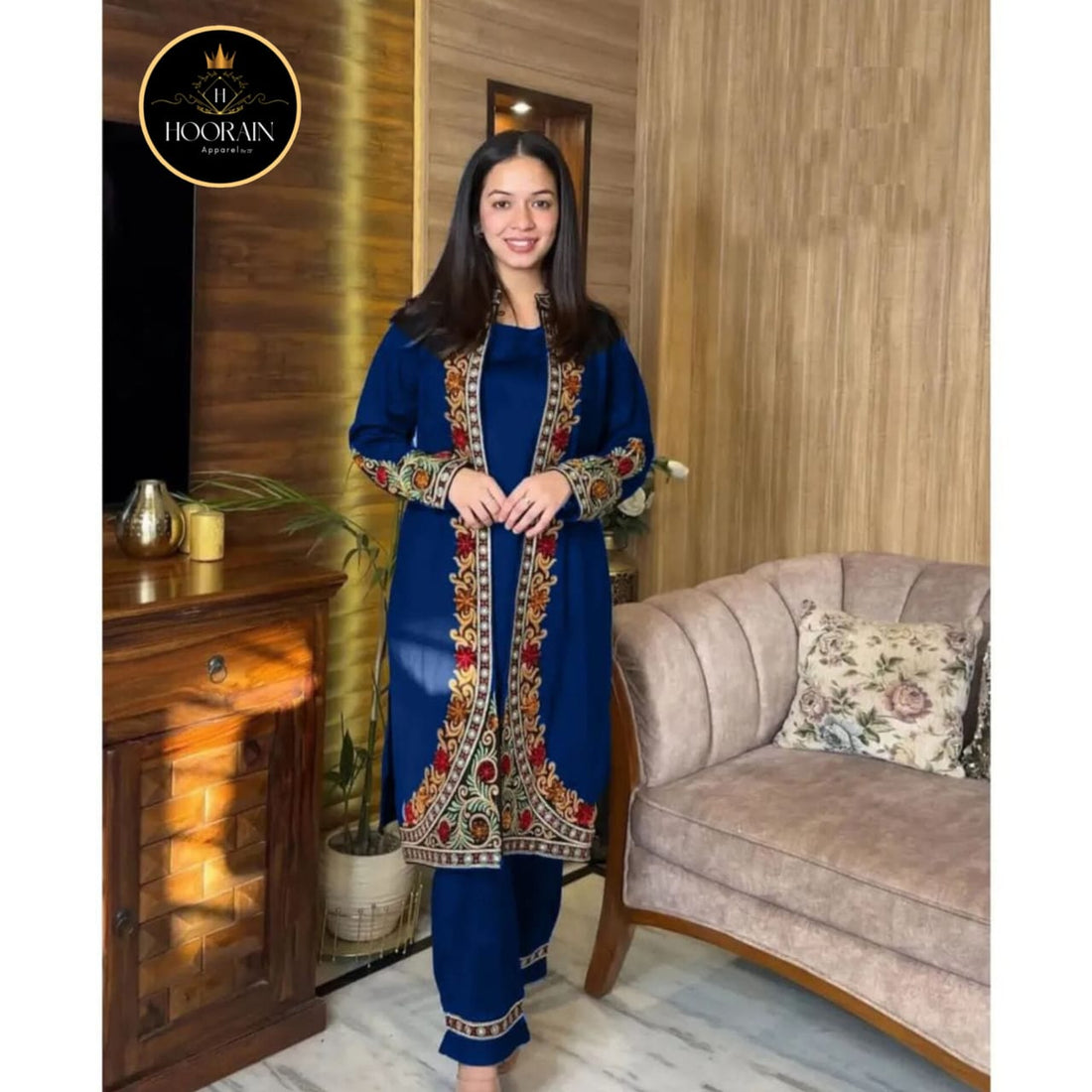 ✨ Hoorain Apparel: Elegant 3-Piece Ensemble ✨