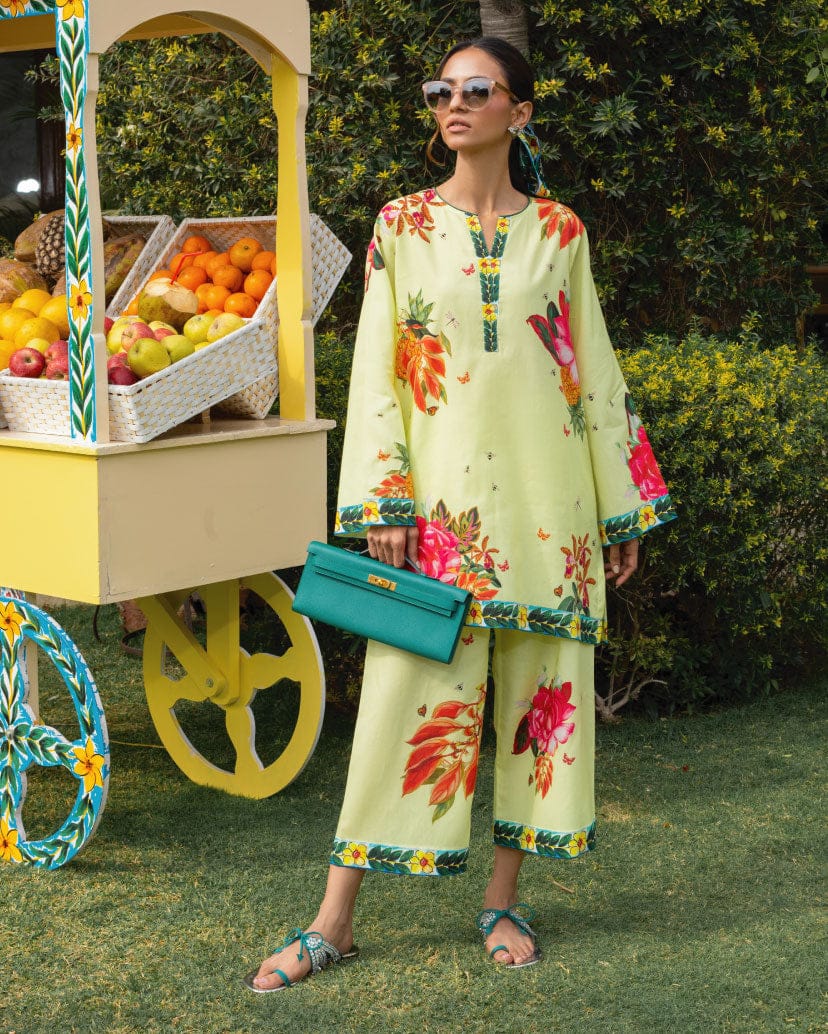 Floral Breeze Digital Printed Lawn 2 Piece Suit Set