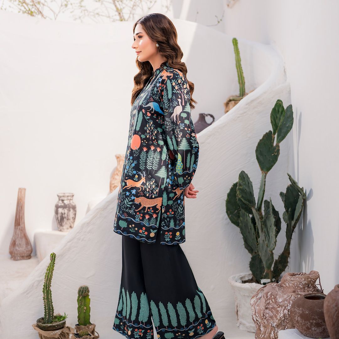 Savanna Symphony Digital Printed Swiss Lawn