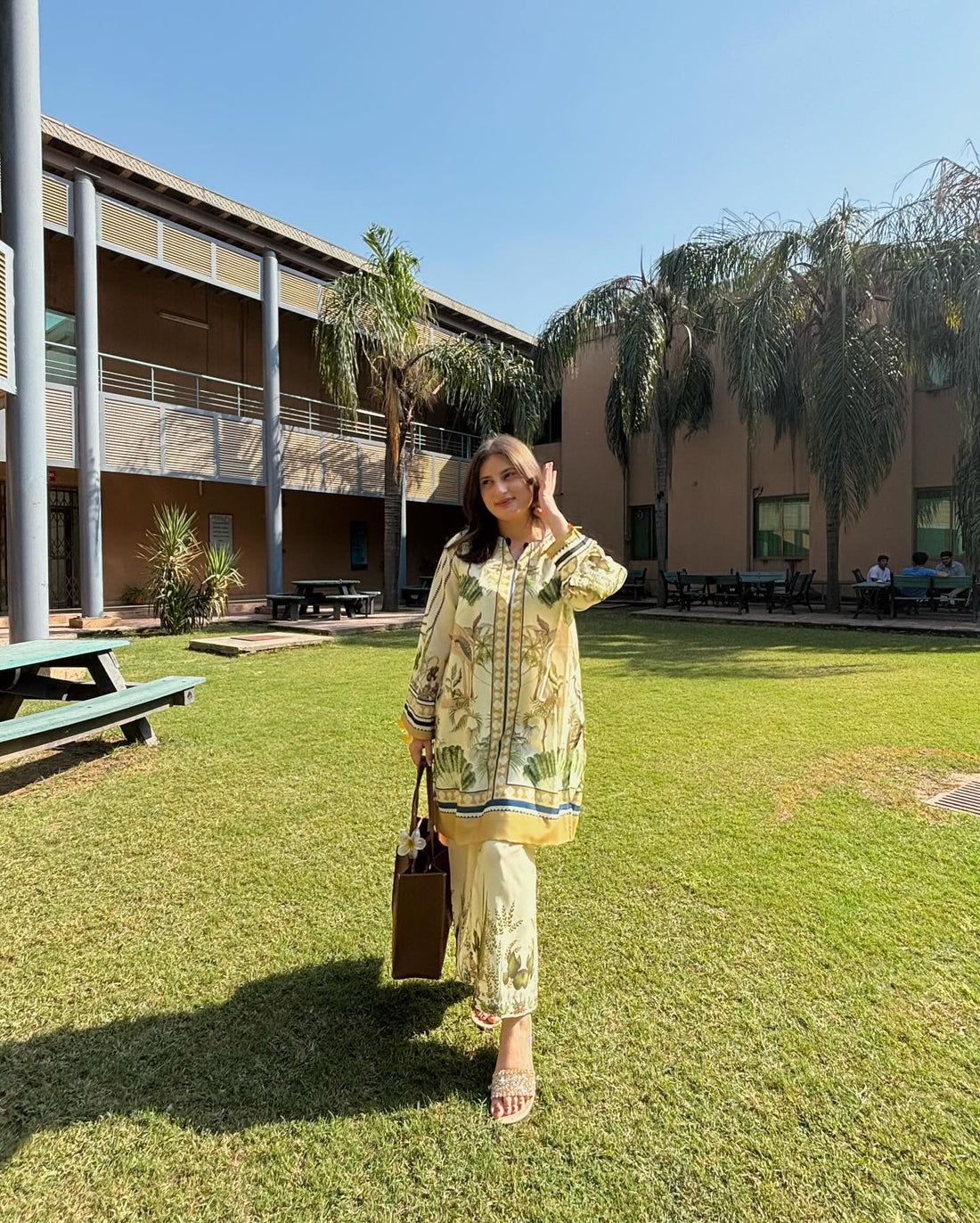 Marfa Vibrant Floral Lawn Dress